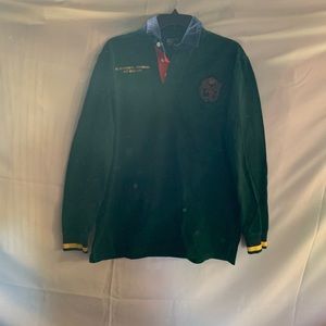 Polo Ralph Lauren VTG GREEN Polo Shirt Crown